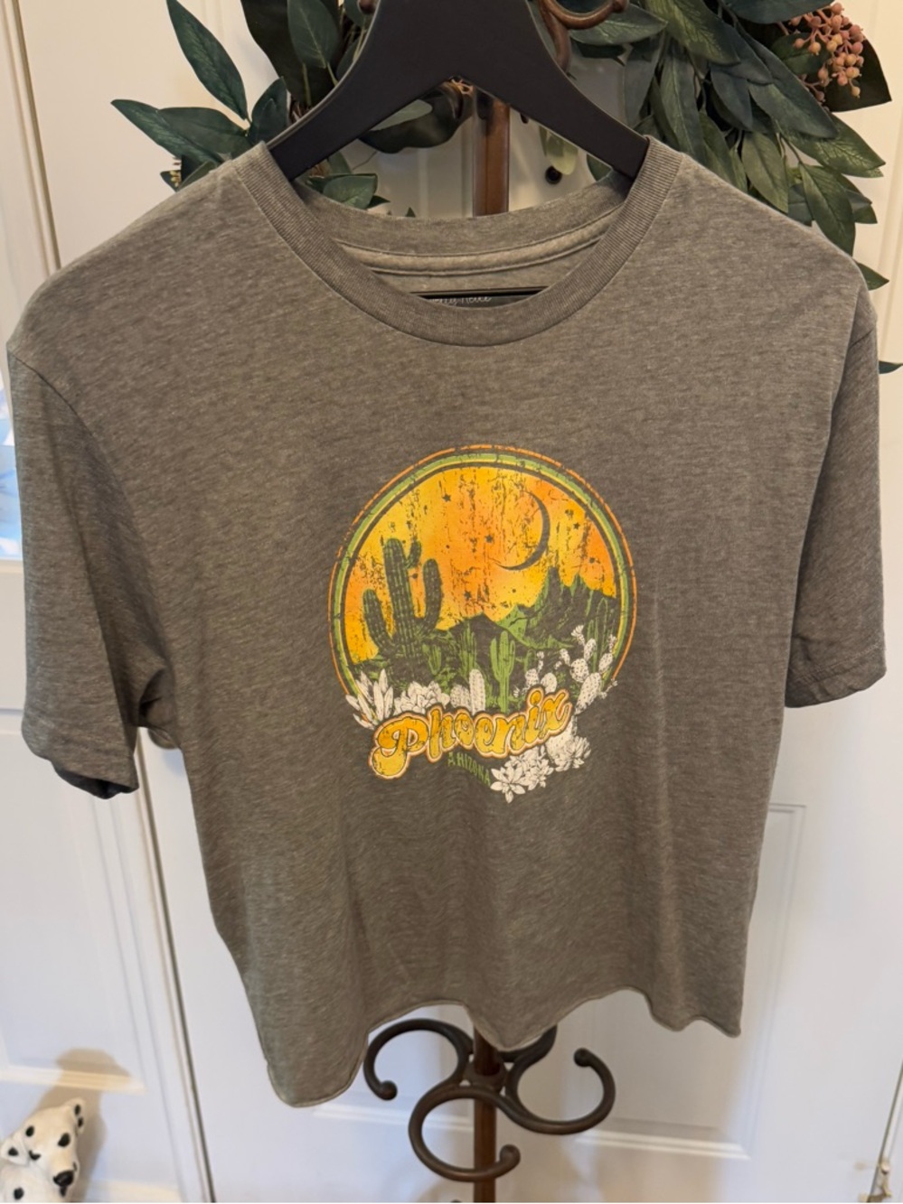 NWOT Pretty Rebel Soft Phoenix Cactus Graphic Tee T Shirt SS L